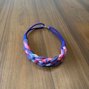 Vintage 1980s Women's Multicolor Woven Rope Belt